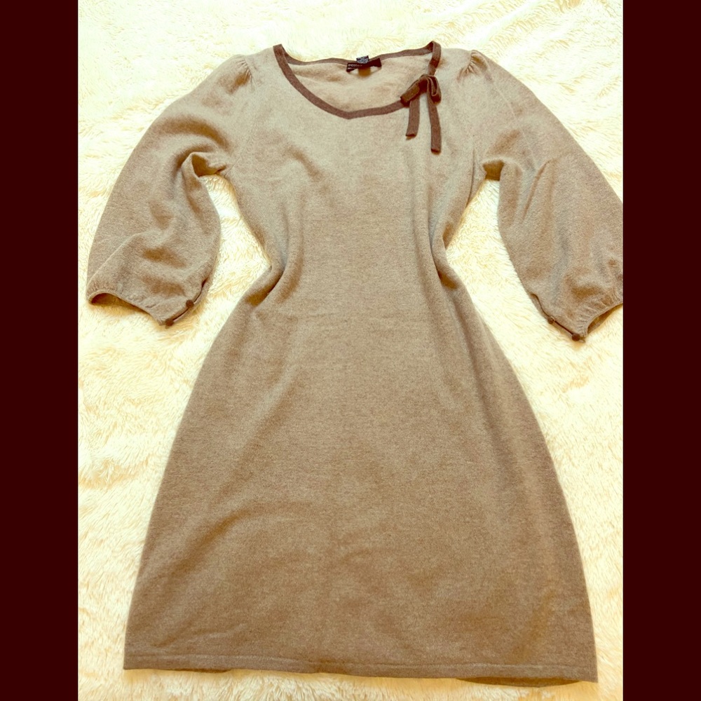 💯 % cashmeres beige women 👗 dress